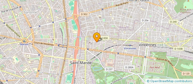localisation de l'entreprise YARILO CAPITAL  VINCENNES