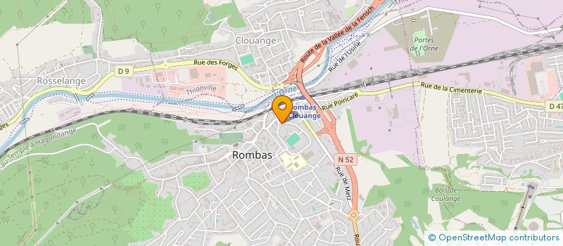 localisation de l'entreprise YARO VIBRATIONS à ROMBAS