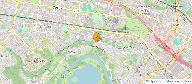 localisation de l'entreprise YAS  CERGY