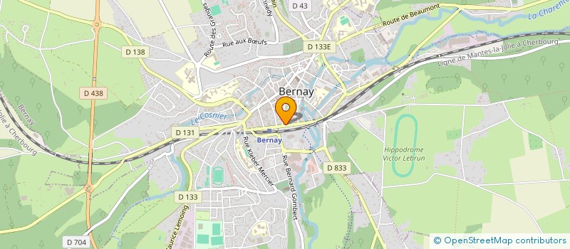 localisation de l'entreprise YAS COIFFURE à BERNAY