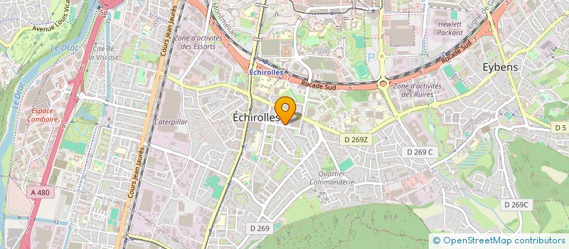 localisation de l'entreprise YAS TRANSPORT à ECHIROLLES