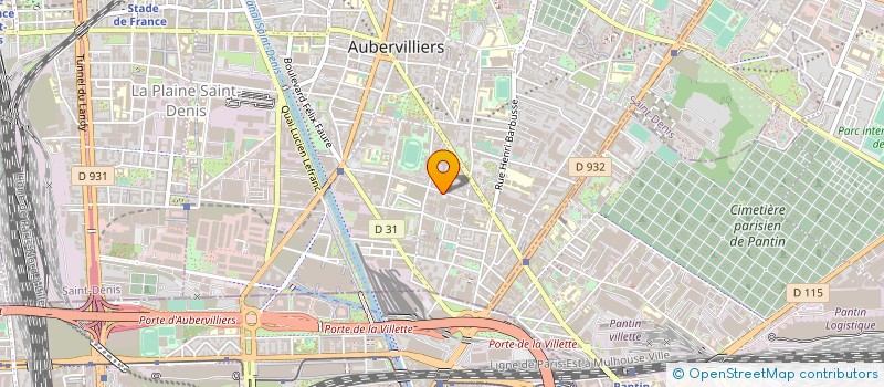 localisation de l'entreprise YASA à AUBERVILLIERS