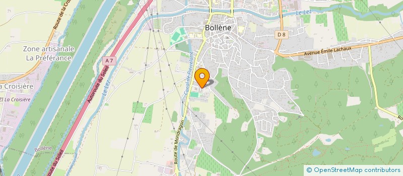 localisation de l'entreprise YASAR à BOLLENE