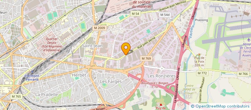 localisation de l'entreprise YASAR HOLDING à CLERMONT-FERRAND