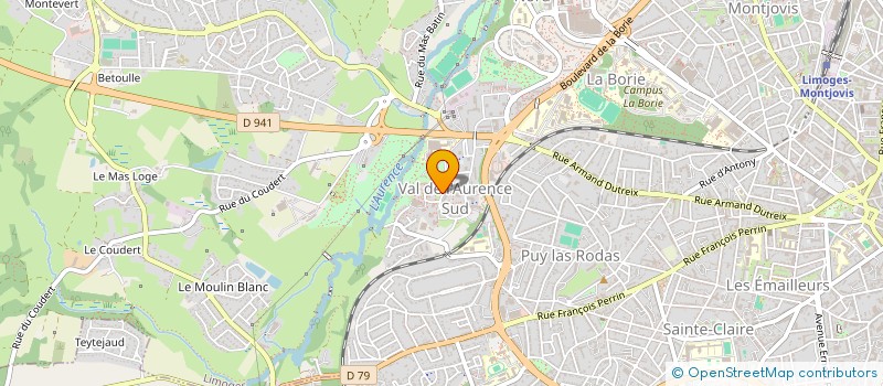 localisation de l'entreprise YASHAR à LIMOGES