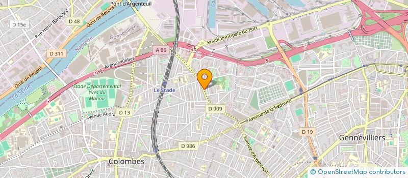 localisation de l'entreprise YASMINA à COLOMBES