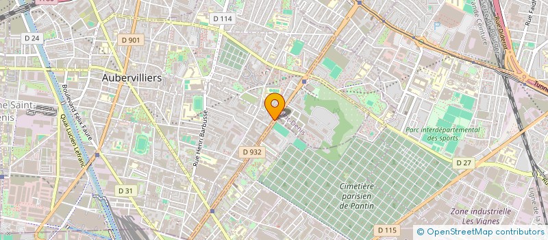 localisation de l'entreprise YASMINE à AUBERVILLIERS