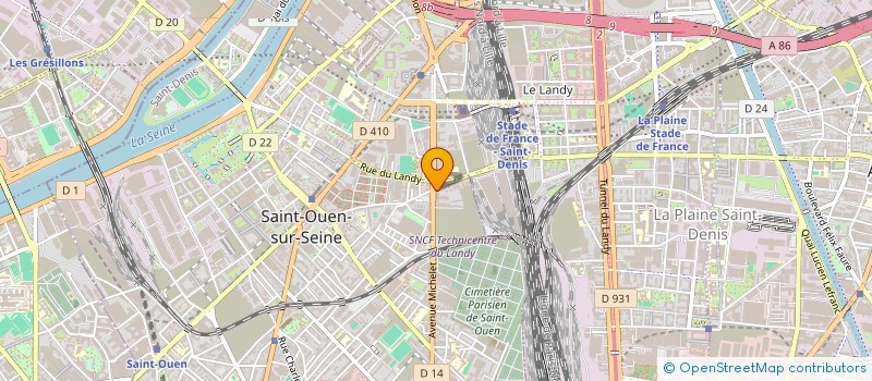 localisation de l'entreprise YASMINE à SAINT-OUEN-SUR-SEINE