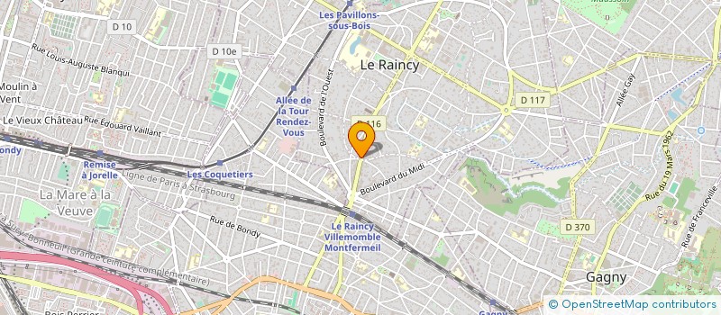 localisation de l'entreprise YASMINE à LE RAINCY