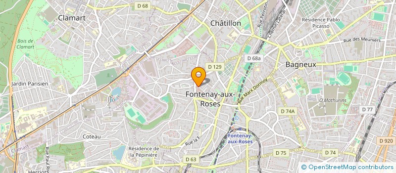 localisation de l'entreprise YASMINE à FONTENAY-AUX-ROSES