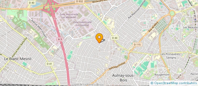 localisation de l'entreprise YASMINE à AULNAY-SOUS-BOIS