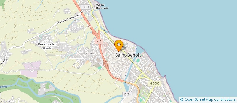 localisation de l'entreprise YASS à SAINT-BENOIT
