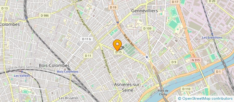 localisation de l'entreprise YASS & CO à ASNIERES-SUR-SEINE
