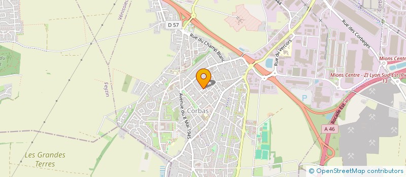 localisation de l'entreprise YASS RENOV à CORBAS