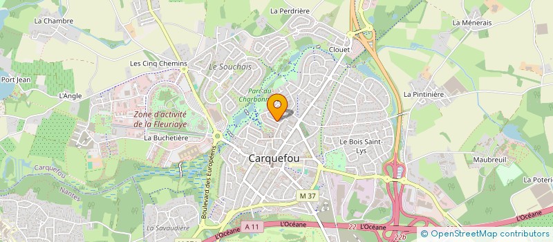 localisation de l'entreprise YASS TECH à CARQUEFOU