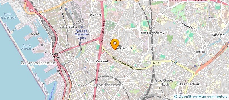 localisation de l'entreprise YASS TRANSPORTS  MARSEILLE