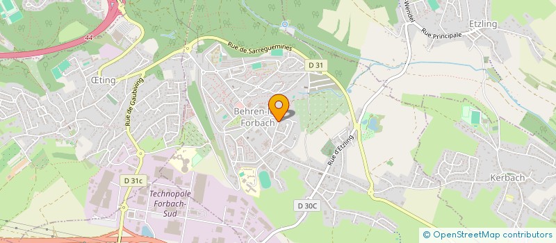 localisation de l'entreprise YASSER SPORT  BEHREN-LES-FORBACH