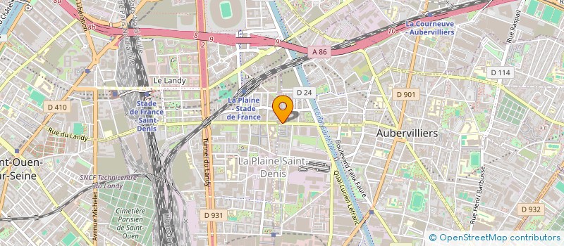 localisation de l'entreprise YASSINE à AUBERVILLIERS