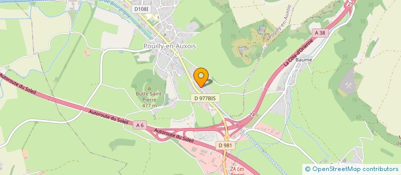 localisation de l'entreprise YAST  POUILLY-EN-AUXOIS