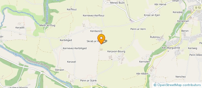 localisation de l'entreprise YASYVOLT à CHATEAUNEUF-DU-FAOU