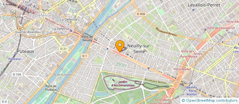 localisation de l'entreprise YAT INTERNATIONAL à NEUILLY-SUR-SEINE