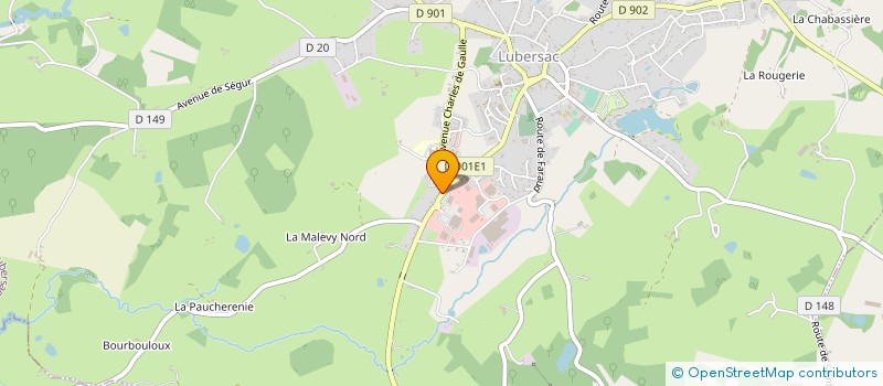 localisation de l'entreprise YATIDIS à LUBERSAC