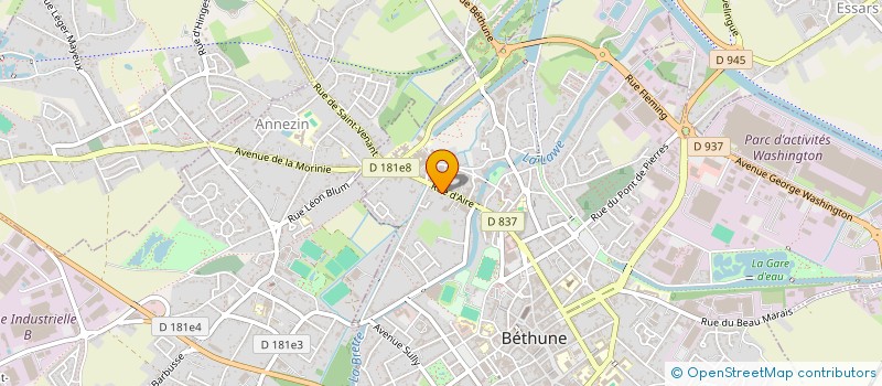 localisation de l'entreprise YATIL à BETHUNE