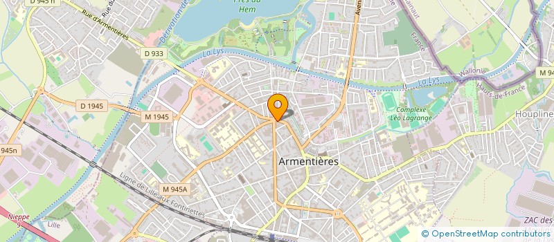 localisation de l'entreprise YATUR à ARMENTIERES