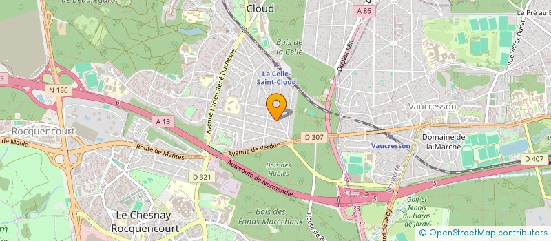 localisation de l'entreprise YAVIS  LA CELLE-SAINT-CLOUD