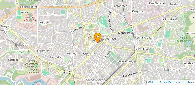 localisation de l'entreprise YAWAK DATACLOWD à BREST