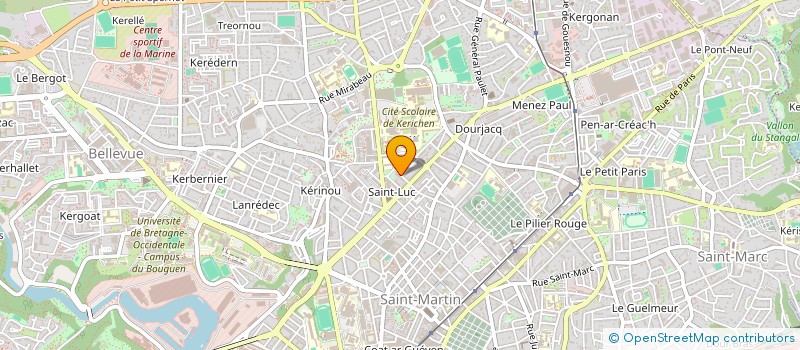 localisation de l'entreprise YAWAK ENTREPRISES à BREST