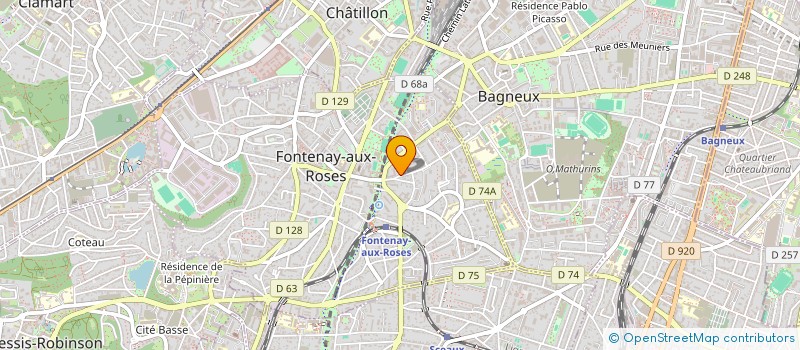 localisation de l'entreprise YAX  SPORT à FONTENAY-AUX-ROSES