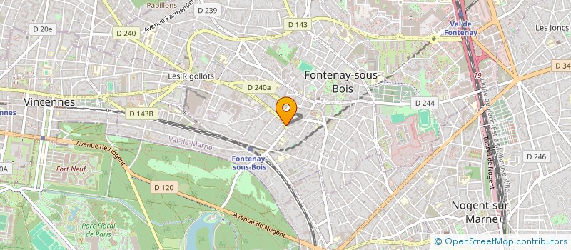 localisation de l'entreprise YAYAH à FONTENAY SOUS BOIS