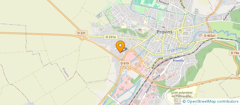 localisation de l'entreprise YAZ  PROVINS