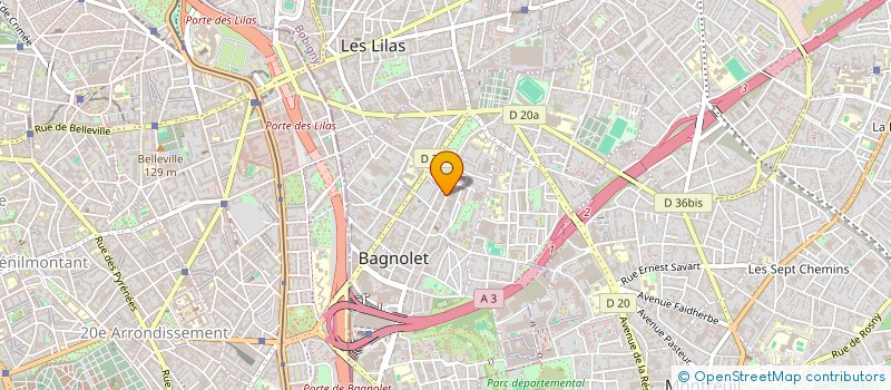 localisation de l'entreprise YAZHAL ALIMENTATION  BAGNOLET