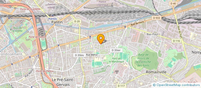 localisation de l'entreprise YAZICI  PANTIN