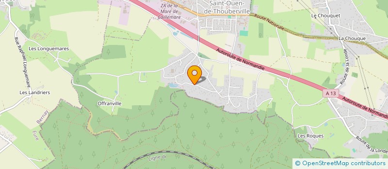 localisation de l'entreprise YAZY INVEST  SAINT-OUEN-DE-THOUBERVILLE