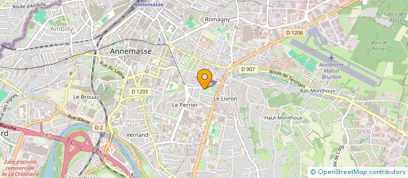 localisation de l'entreprise YAZZ & SOSO 74 à ANNEMASSE
