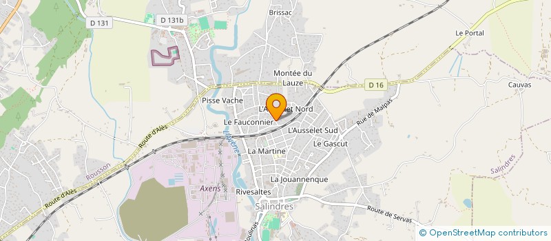 localisation de l'entreprise YB 30 à SALINDRES