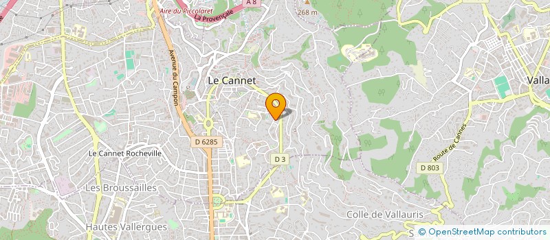 localisation de l'entreprise YB à LE CANNET