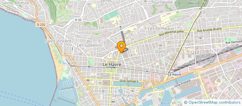 localisation de l'entreprise YB BAKERY à LE HAVRE