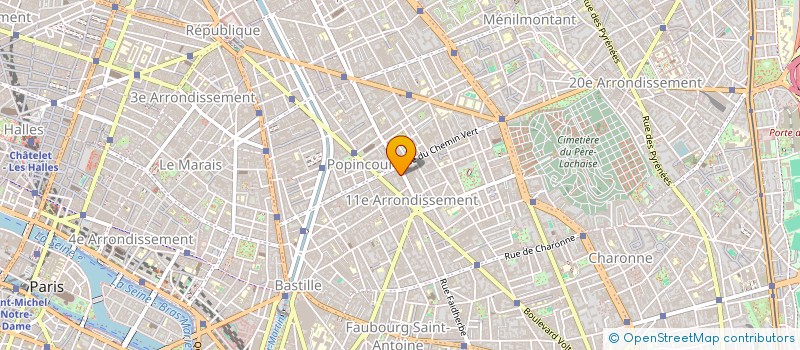 localisation de l'entreprise YB COIFFURE  PARIS