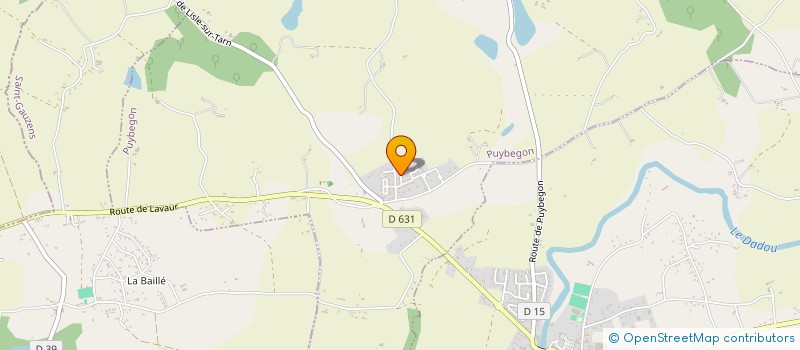 localisation de l'entreprise YB COMMERCIALISATION  PUYBEGON