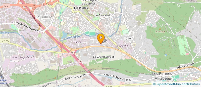 localisation de l'entreprise YB CONSEIL à LES PENNES-MIRABEAU