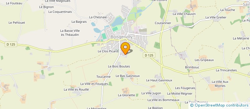 localisation de l'entreprise YB ELEC  BOISGERVILLY