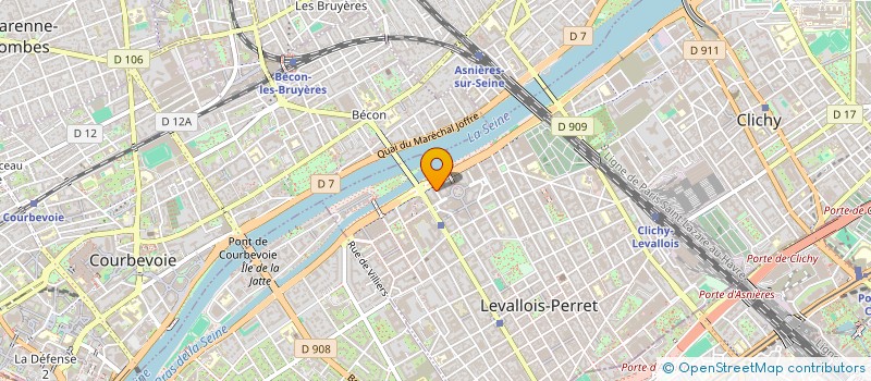 localisation de l'entreprise YB ENERGY à LEVALLOIS-PERRET
