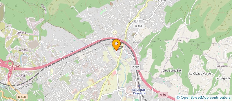 localisation de l'entreprise YB ENGINEERING SERVICES à LA CIOTAT