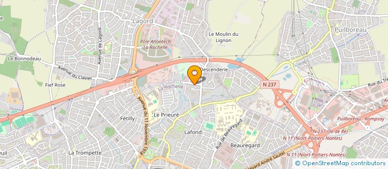 localisation de l'entreprise YB-EVENTS  LA ROCHELLE