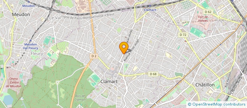 localisation de l'entreprise YB INTERNATIONAL à CLAMART