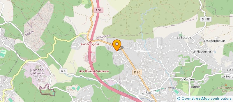 localisation de l'entreprise YB INVEST  LA BOUILLADISSE